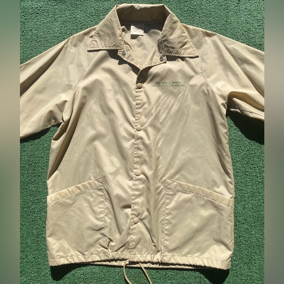 VTG 80’s Atlanta Journal Constitution AJC Newspaper Reporter Jacket Men’s Small - Picture 2 of 12